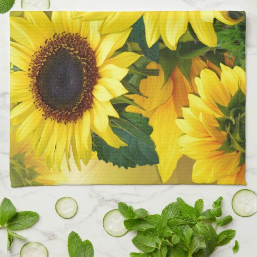 Sonnenblumen Handtuch (Gefaltet)