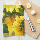 Sonnenblumen Handtuch (Viertel Falte)