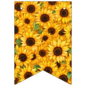 Sonnenblumen Happy Birthday Bunting Flag Banner (Erste Fahne)