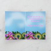 Sonnenblumen-Happy-Mother-Day-Foto Karte (Innenseite)