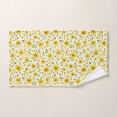 Sonnenblumen Happy Pattern Badetuch Set (Handtuch)