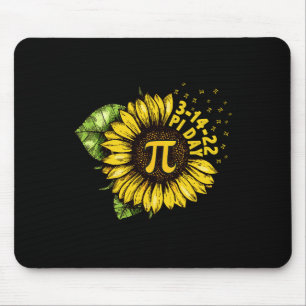 Sonnenblumen Happy Pi Day Shirt Mathematische Math Mousepad