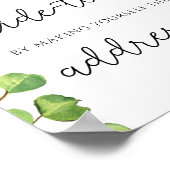 Sonnenblumen helfen der geschäftigen Brautadresse Poster (Ecke)