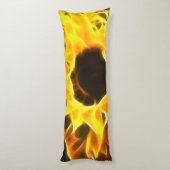 Sonnenblumen Hell Seitenschläferkissen (Rückseite (Vertikal))