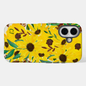 Sonnenblumen Herbst Blumenstrauß Mit Monogramm Case-Mate iPhone Hülle (Rückseite (Horizontal))