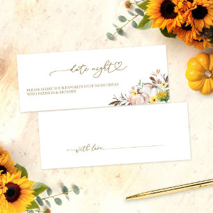 Sonnenblumen-Herbst-Brautparty-Date-Night-Karten