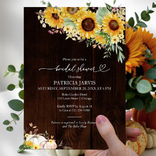 Sonnenblumen-Herbst-Budget-Brautjunggesellinnen-Ei Flyer