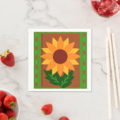 Sonnenblumen Herbst- Herbstfarben Serviette (Beispiel)