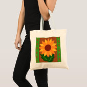 Sonnenblumen Herbst- Herbstfarben Tragetasche (Vorderseite (Produkt))