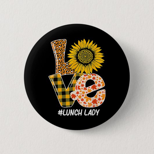 Sonnenblumen Herbst Liebe Mittagessen Lady Funny D Button (Vorderseite)