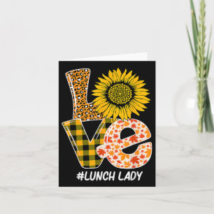Sonnenblumen Herbst Liebe Mittagessen Lady Funny D Karte