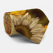 Sonnenblumen Herbst Saison Männer Krawatte (Gerollt)