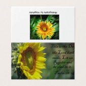 Sonnenblumen-Herrlichkeit (Außenseite Aufgefaltet)