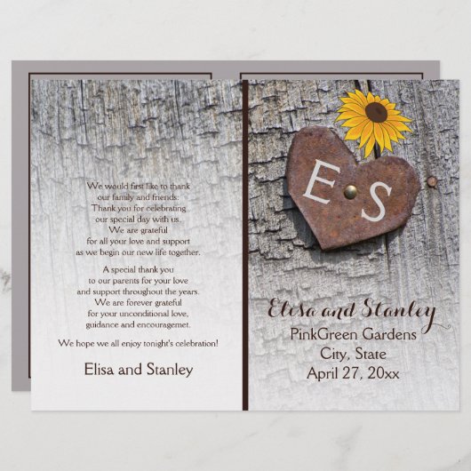 Sonnenblumen & Herz auf dem Holzofenprogramm (Vorne/Hinten)