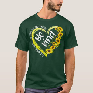 Sonnenblumen Herz be Kind Gold Kinderkrebs Krieg T-Shirt