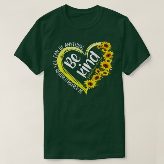Sonnenblumen Herz be Kind Gold Kinderkrebs Krieg T-Shirt (Design vorne)