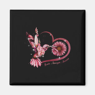 Sonnenblumen Herz Burgund Ribbon Brain Aneurysm Magnet