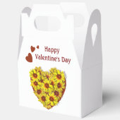 Sonnenblumen-Herz-Geschenkbox Geschenkschachtel (Offen)