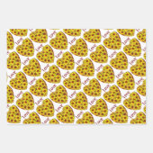 Sonnenblumen-Herz-Geschenkpapier-Set mit 3 flachen Geschenkpapier Set (Vorderseite 3)