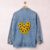 Sonnenblumen-Herz-Jacke Jeansjacke (Hangar)