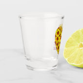 Sonnenblumen-Herz-Schnapsglas Schnapsglas (Links)