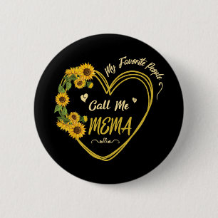 Sonnenblumen Herzlichen Glückwunsch, die Leute nen Button