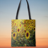 Sonnenblumen Himmel Tasche