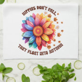 Sonnenblumen-Hippies Zitat Sonnenblumen Herbst Geschirrtuch (Gefaltet)