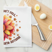 Sonnenblumen-Hippies Zitat Sonnenblumen Herbst Geschirrtuch (Viertel Falte)