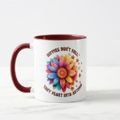 Sonnenblumen-Hippies Zitat Sonnenblumen Herbst Tasse (Links)