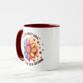 Sonnenblumen-Hippies Zitat Sonnenblumen Herbst Tasse (Vorderseite Links)