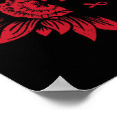 Sonnenblumen HIV Aids Gehirnaneurysma Stroke Coole Poster (Ecke)