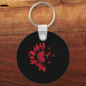 Sonnenblumen HIV Aids Gehirnaneurysma Stroke Coole Schlüsselanhänger (Vorderseite)