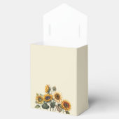 Sonnenblumen Hochwald Grün rustikal Geschenkschachtel (Geöffnet)