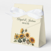 Sonnenblumen Hochwald Grün rustikal Geschenkschachtel (Vorderseite)