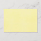 Sonnenblumen Hochzeit Aquarellfarben Empfang Begleitkarte (Rückseite)