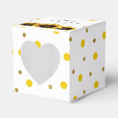Sonnenblumen Hochzeit Danke Yellow Chic Geschenkschachtel (Vorderseite)