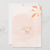 Sonnenblumen-Hochzeit Einladung (Rückseite)