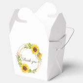 Sonnenblumen Hochzeit Geschenkschachtel (Geöffnet)