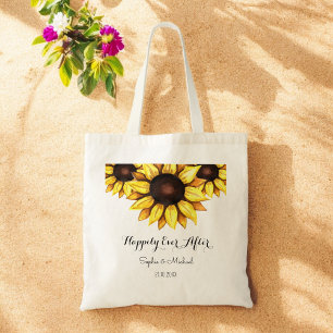 Sonnenblumen-Hochzeit Glücklich Bis Ans Ende Flora Tragetasche