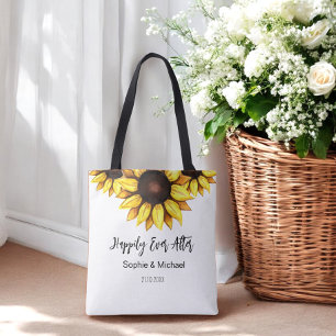 Sonnenblumen-Hochzeit Glücklich Bis Ans Ende Tasche