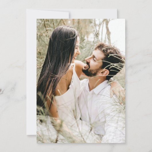 Sonnenblumen Hochzeit Grün & Gold Probe Dinner Einladung (Rückseite)