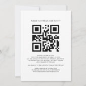 Sonnenblumen-Hochzeit QR Code All in One Einladung (Rückseite)
