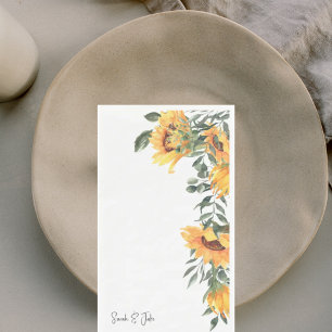 Sonnenblumen-Hochzeit Serviette