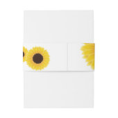 Sonnenblumen Hochzeitsband Einladungsbanderole (Rückseitenbeispiel)