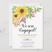 Sonnenblumen Hochzeitsfeier Einladung (Vorderseite)