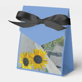 Sonnenblumen Hochzeitspazierweg in der Liebe lässi Geschenkschachtel