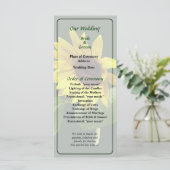 Sonnenblumen-Hochzeitsprogramm Programm (Stehend Vorderseite)