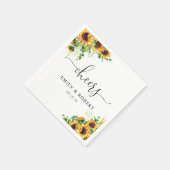 Sonnenblumen-Hochzeitsservietten Serviette (Ecke)