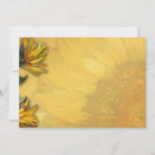 Sonnenblumen-Hochzeitstag Einladung (Rückseite)